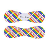 Gay Pride- und Regenbogenflagge mit Ihrem Namen Baseball (Paneele)