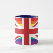 Gay Pride UNION JACK Tasse (Zentrum)