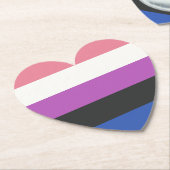 Gay Pride Untersetzer (angewinkelt)