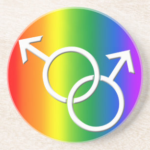 Gay Pride Untersetzer Custom Gay Pride Drink Coast