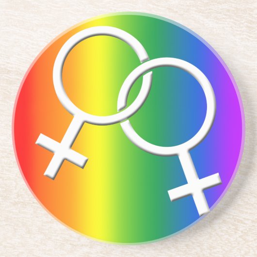 Gay Pride Untersetzer Rainbow Gay Pride Trinkküste (Vorne)
