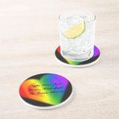 Gay Pride Untersetzer Rainbow Liebe Drinks Küste (Seite)