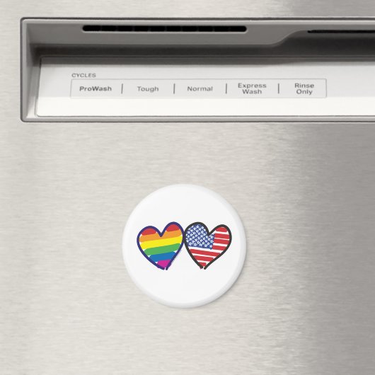 GAY PRIDE USA MAGNET (In Situ (Geschirrspüler))
