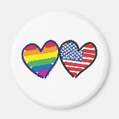 GAY PRIDE USA MAGNET (Vorne)