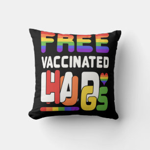 Gay Pride Vaccinated LGBT Lesbian LGBTQ Proud Dad Kissen