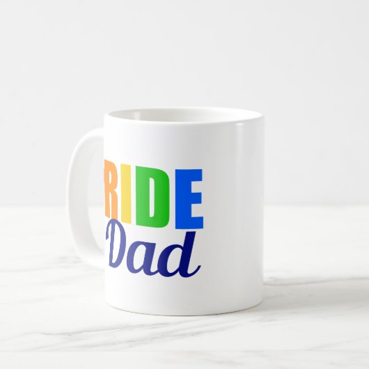 Gay Pride Vater Kaffeetasse (Vorderseite Links)