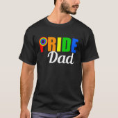 Gay Pride Vater LGBTQ Vatertag T-Shirt (Vorderseite)