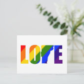 Gay Pride Vermont Love Postcard Postkarte (Stehend Vorderseite)