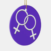 Gay Pride-Verzierungs-personalisierte Keramik Ornament (Rechts)