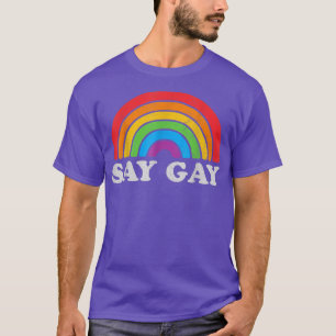 Gay Pride Vintag Rainbow Lgbt Monat T - Shirt Copy