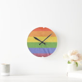 GAY PRIDE VINTAGE DESIGN RUNDE WANDUHR (Zuhause)