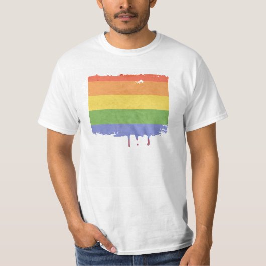 GAY PRIDE-VINTAGER ENTWURF T-Shirt (Vorderseite)