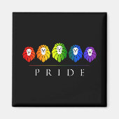 Gay Pride von Löwen - LGBT Magnet (Vorne)