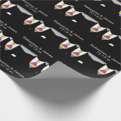 Gay Pride wächst in Krawatte Hochzeit Geschenkpapier (Ecke)