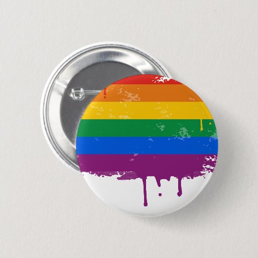 Gay Pride-Waren Button (Vorne & Hinten)