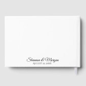 Gay Pride Wedding Guest Book - Schwarzer Text Gästebuch (Rückseite)