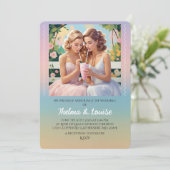 " GAY PRIDE WEDING INVITATION " EINLADUNG (Stehend Vorderseite)