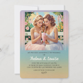 " GAY PRIDE WEDING INVITATION " EINLADUNG