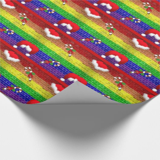 Gay Pride-Weihnachtsgeschenk-Verpackung Geschenkpapier (Ecke)