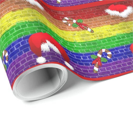 Gay Pride-Weihnachtsgeschenk-Verpackung Geschenkpapier (Rolleneckpunkt)