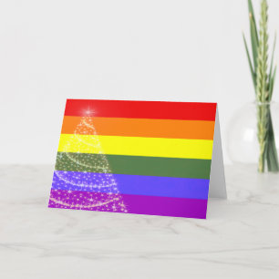 Gay Pride Weihnachtskarte Feiertagskarte