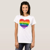 Gay Pride, Weltstolz-Regenbogen-T - Shirt (Vorne ganz)