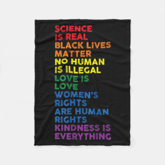 Gay Pride Wissenschaft ist real Schwarze Leben zäh Fleecedecke
