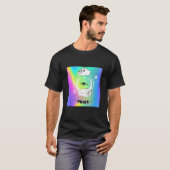 Gay Pride Witchy Moon Tarot Card Rainbow Eye LGBTQ T-Shirt (Vorne ganz)