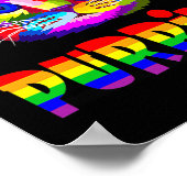 Gay Pride Women Men LGBT Cat Geschenk Purride Poster (Ecke)