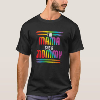 Gay Pride "Womens Rainbow LGBT Flag" Monat I m MAM T-Shirt