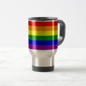 Gay Pride-Wrap um die Regenbogenflagge Reisebecher (VorderseiteRechts)