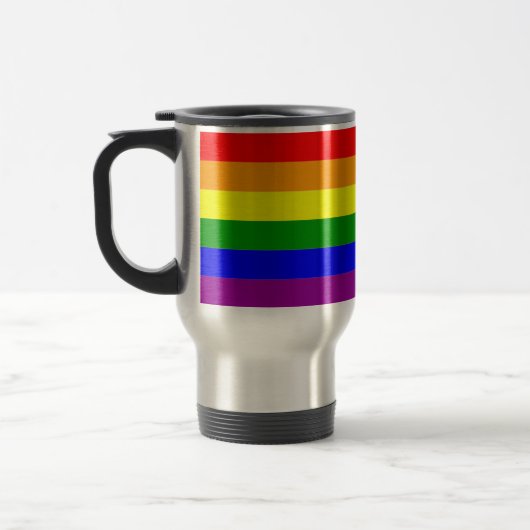 Gay Pride-Wrap um die Regenbogenflagge Reisebecher (Links)
