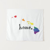 Gay Pride Zuhause| Hawaii Wandteppich (Vorderseite (Horizontal))