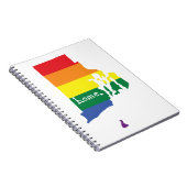 Gay Pride Zuhause | Insel Rhode Notizblock (Rechte Seite)