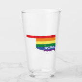 Gay Pride Zuhause| Oklahoma Glas (Vorderseite)