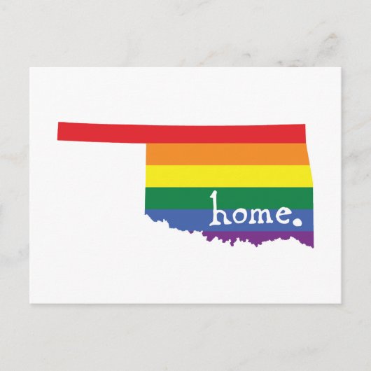 Gay Pride Zuhause | Oklahoma Postkarte (Vorderseite)