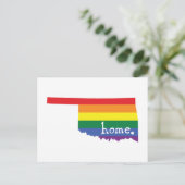 Gay Pride Zuhause | Oklahoma Postkarte (Stehend Vorderseite)