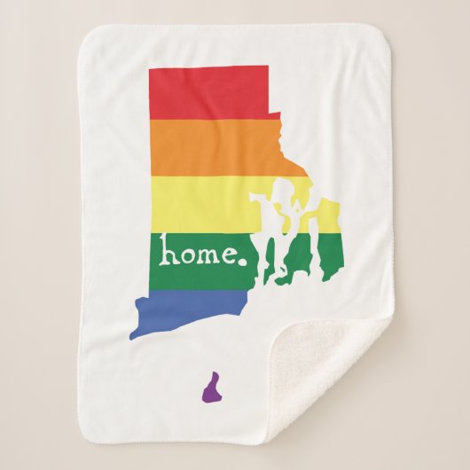 Gay Pride Zuhause| Rhode Island Sherpadecke (Vorderseite)