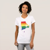Gay Pride Zuhause| Rhode Island T-Shirt (Vorne ganz)