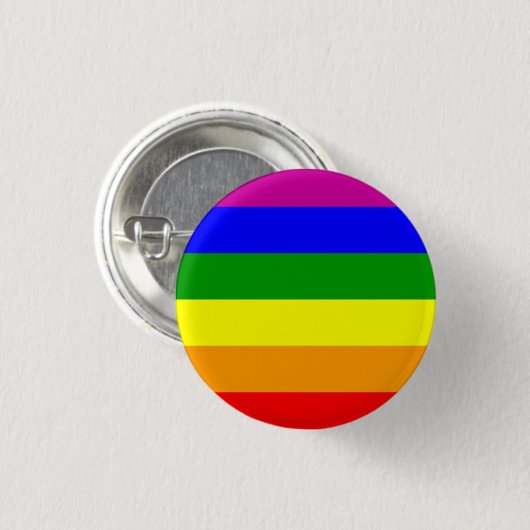 Gay Prideknopf/-flagge Button (Vorne & Hinten)
