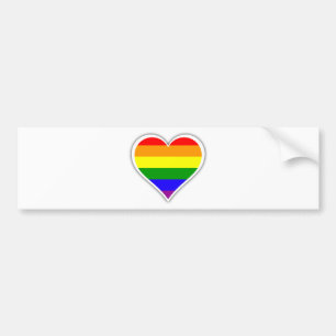 Gay Prideregenbogenherz Autoaufkleber