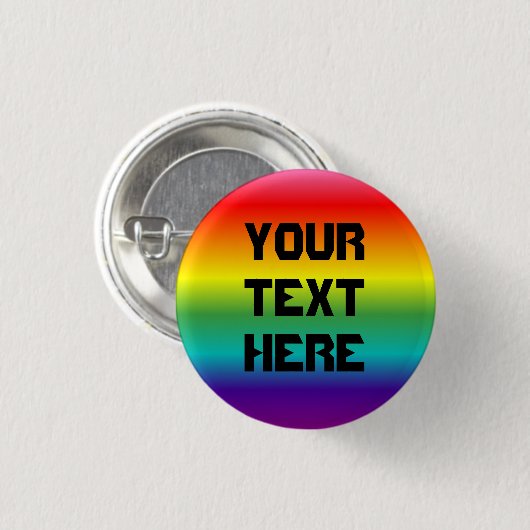 Gay Pridesteigung Button (Vorne & Hinten)
