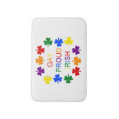 Gay Proud Irish LGBT Rainbow Kleeblatts Badematte (Vorderseite Vertikal)