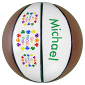 Gay Proud Irish LGBT Rainbow Kleeblatts Basketball (Vertikal)