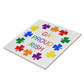 Gay Proud Irish LGBT Rainbow Kleeblatts Fliese (Seite)
