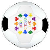 Gay Proud Irish LGBT Rainbow Kleeblatts Fußball (Gedreht)