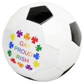 Gay Proud Irish LGBT Rainbow Kleeblatts Fußball (Dreiviertel)