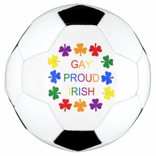 Gay Proud Irish LGBT Rainbow Kleeblatts Fußball