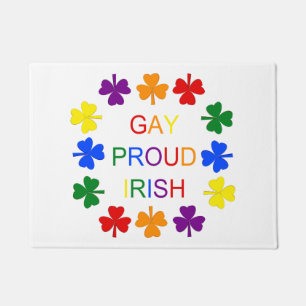 Gay Proud Irish LGBT Rainbow Kleeblatts Fußmatte