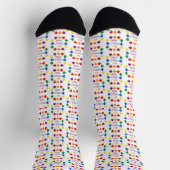 Gay Proud Irish LGBT Rainbow Kleeblatts Gemustert Socken (Oben)